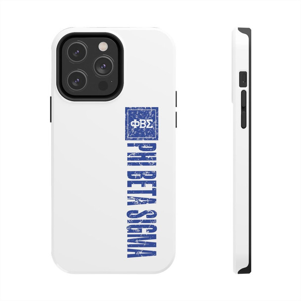 Phi Beta Sigma Vertical Tough Phone Cases, Case-Mate