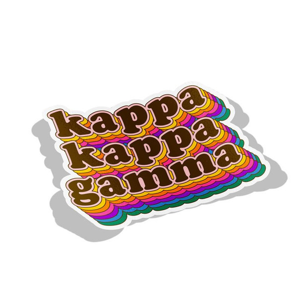 Kappa Kappa Gamma Retro Maya Decal Sticker