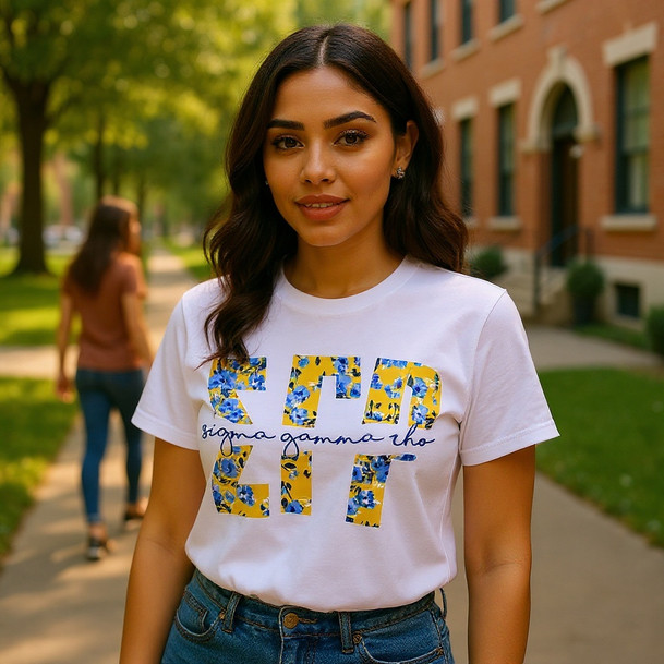 Sigma Gamma Rho Floral T-Shirt