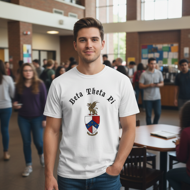 Beta Theta Pi Vintage Crest Tee