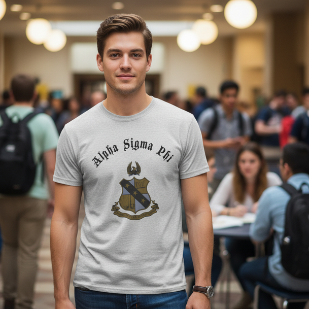 Alpha Sigma Phi Vintage Crest Tee