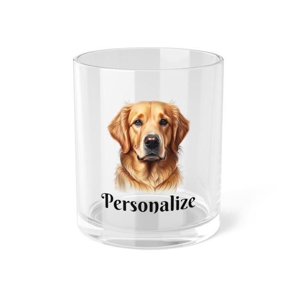 Golden Retriever Set of 2 Bar Glasses - Customized