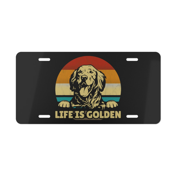 Life Is Golden Golden Retriever License Cover