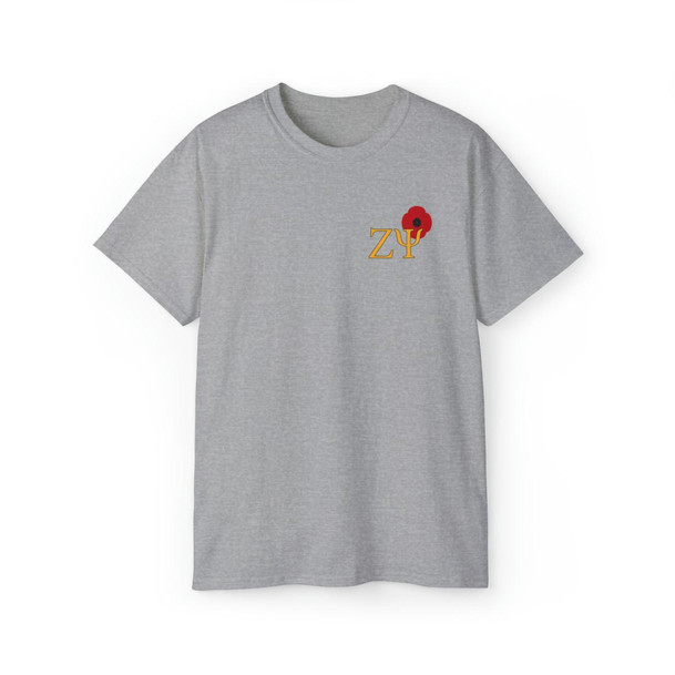  Zeta Psi Remembrance Day - Left Chest Tee 