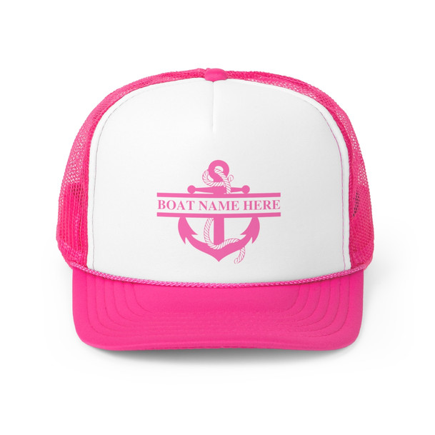 Personalized Boat Name Trucker Caps