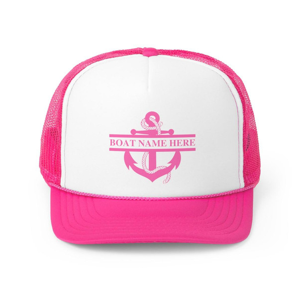 Personalized Boat Name Trucker Caps