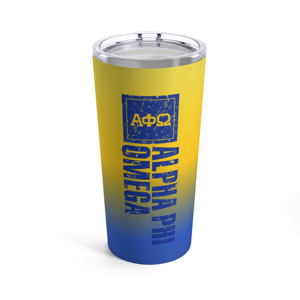 Alpha Phi Omega Vertical Tumbler 20oz