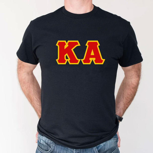  Fraternity Custom Satin Stitch Greek Lettered Tee 