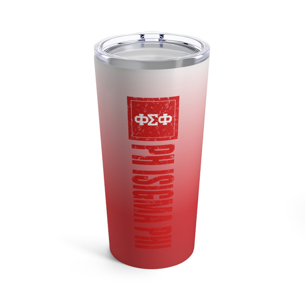 Phi Sigma Phi Vertical Tumbler 20oz