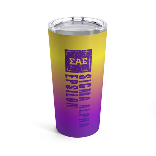 Sigma Alpha Epsilon Vertical Tumbler 20oz