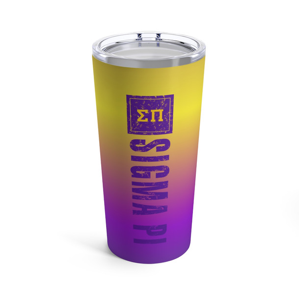 Sigma Pi Vertical Tumbler 20oz