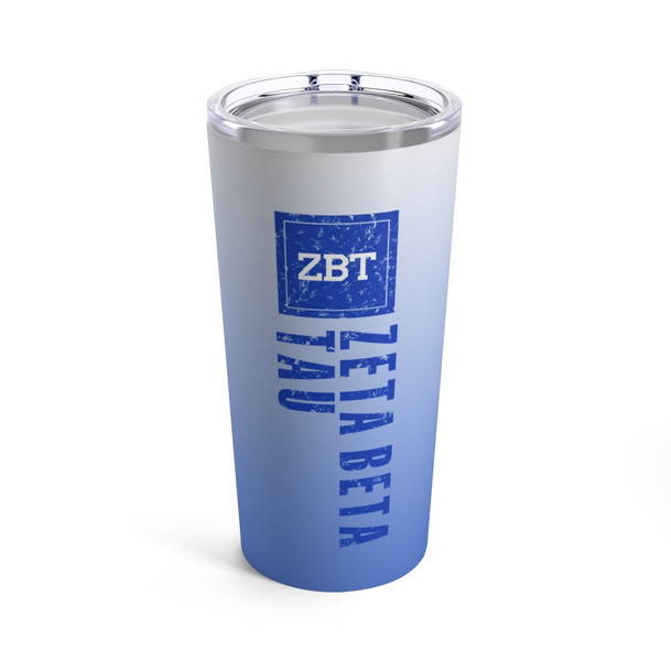 Zeta Beta Tau Vertical Tumbler 20oz