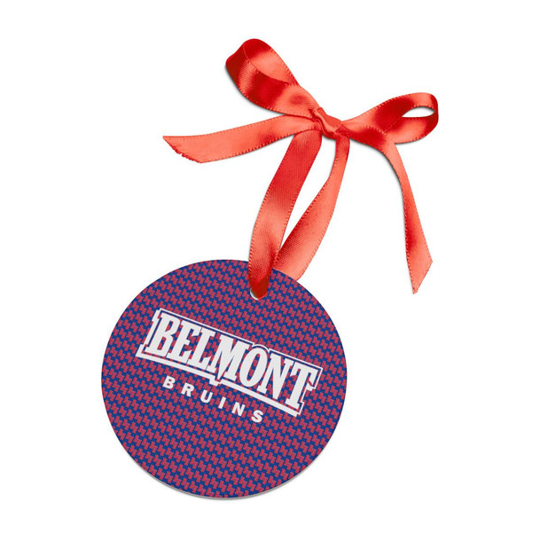 Pattern Belmont Acrylic Ornament with Ribbon