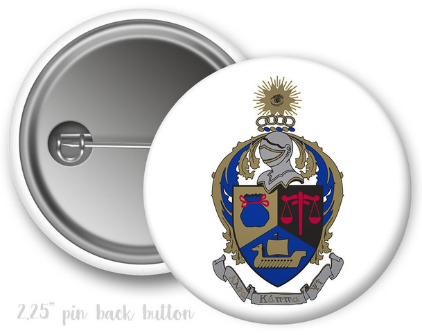 AKPsi Alpha Kappa Psi CrestFraternity  Button