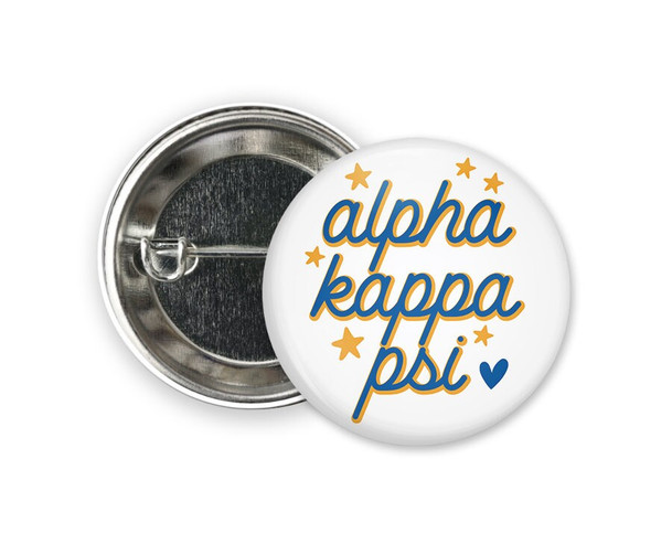 AKPsi Alpha Kappa Psi StarFraternity  Button