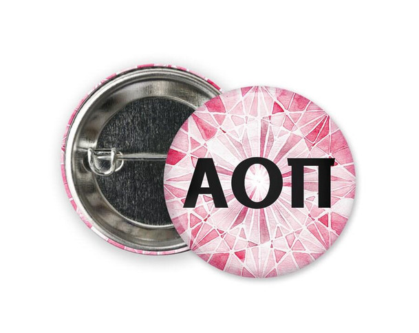  AOII Alpha Omicron Pi Jewel Button 