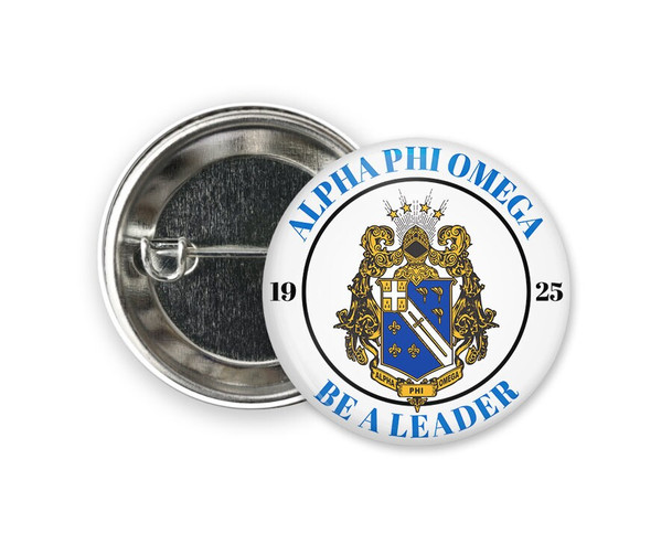 APhiO Alpha Phi Omega Seal Button