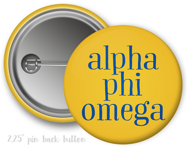 APhiO Alpha Phi Omega Simple Button