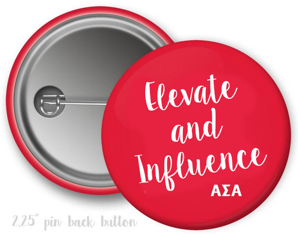 ASA Alpha Sigma Alpha Motto Button 