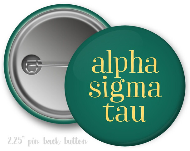 AST Alpha Sigma Tau Simple Button