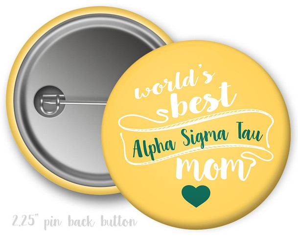 AST Alpha Sigma Tau Mom Button