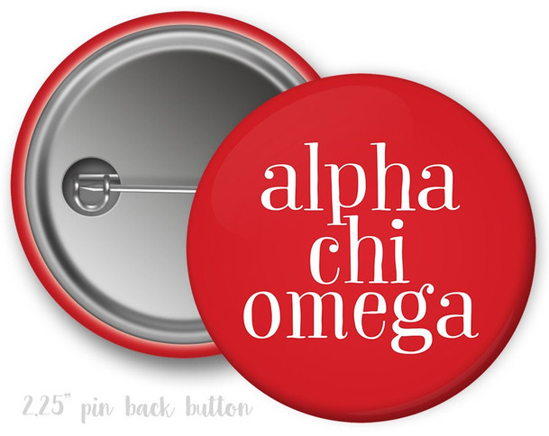 AXO Alpha Chi Omega Simple Button