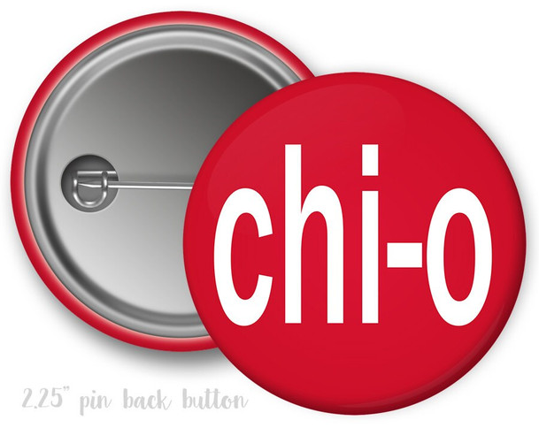 ChiO Chi Omega Chi-O Button