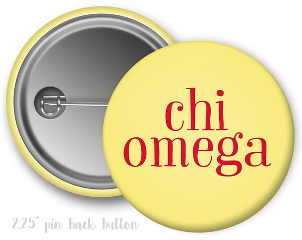 ChiO Chi Omega Simple Button 