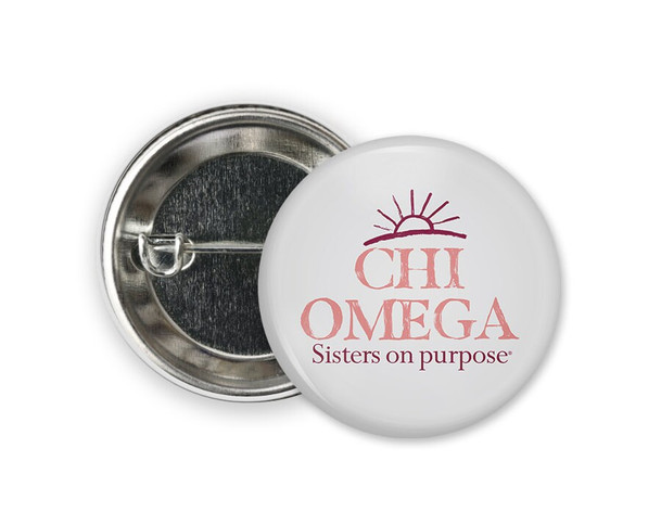 ChiO Chi Omega Sun  Greek Pinback Sorority  Button