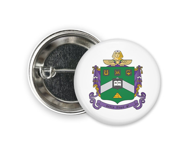 Delta Sigma Phi Crest Button
