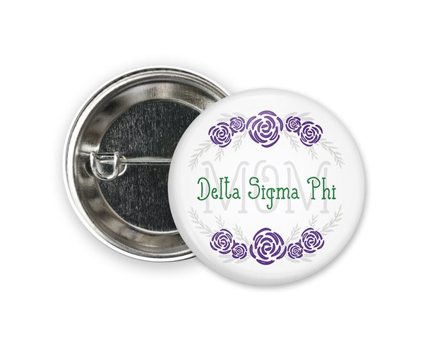 Delta Sigma Phi Mom  Button