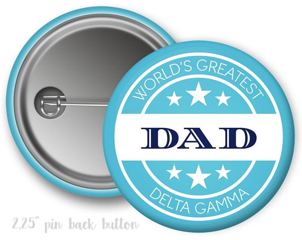 DG Delta Gamma World's Greatest Dad Button 