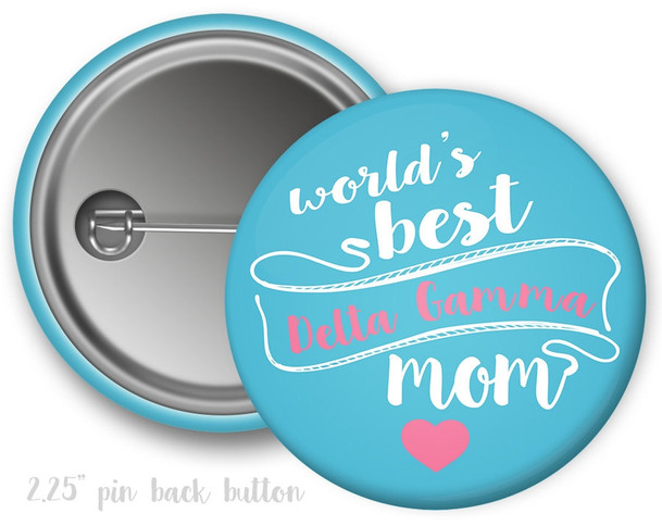 DG Delta Gamma World's Best Mom Button