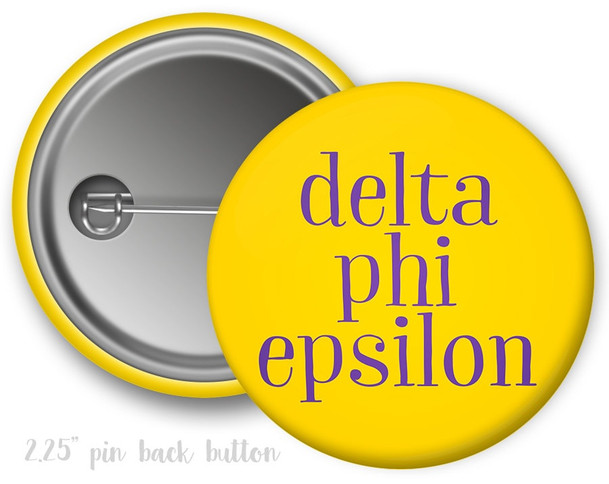 DPhiE Delta Phi Epsilon Simple Button