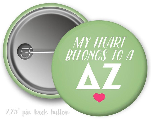 DZ Delta Zeta Boyfriend Button 