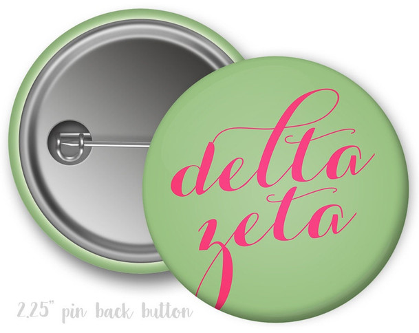 DZ Delta Zeta Script Button