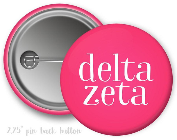  DZ Delta Zeta Simple Button 