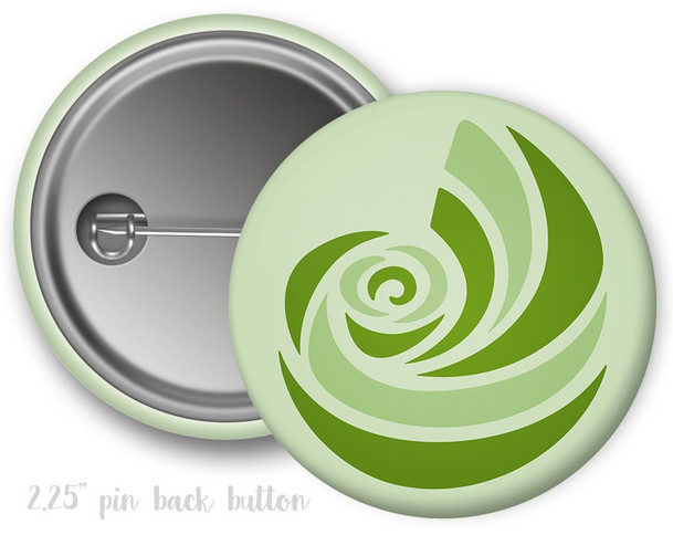 KD Kappa Delta Logo Nautilus Shell Button