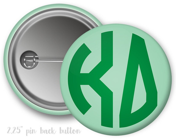 KD Kappa Delta Monogram Button