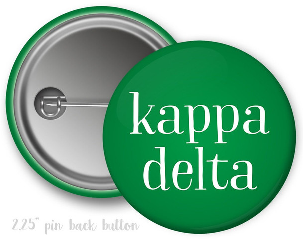 KD Kappa Delta Simple Button
