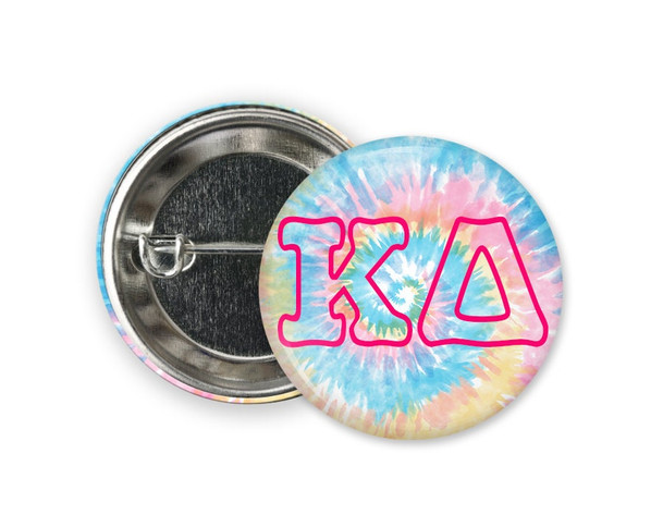 KD Kappa Delta Tie Dye Button