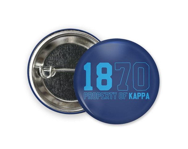 KKG Kappa Kappa Gamma Property Of  Button  Greek Pinback Sorority  Button