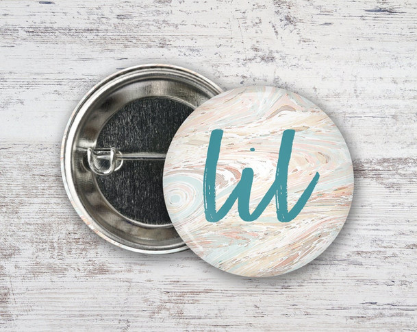 Little Sister Greek Marble  Button Sorority  Button