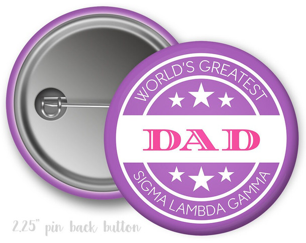 SLG Sigma Lambda Gamma Dad  Button