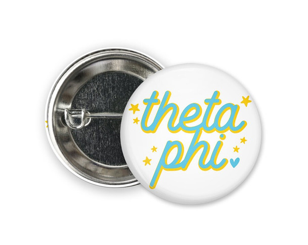 TPA Theta Phi Alpha Star Single Sorority Pinback  Button