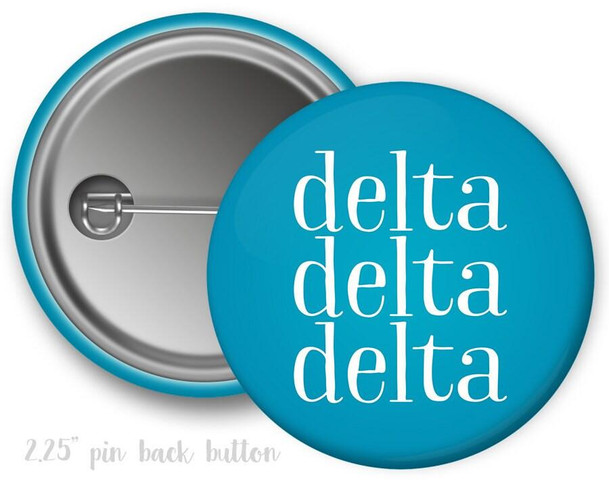  TriDelta Delta Delta Delta Simple Button 