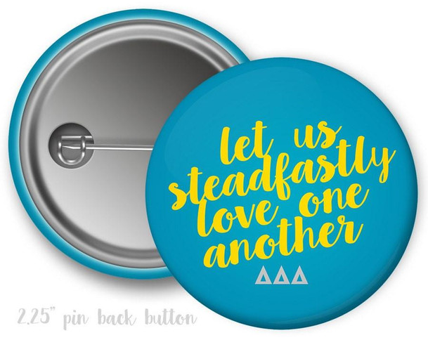  TriDelta Delta Delta Delta Motto Button 