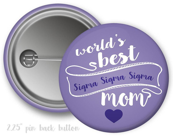  TriSigma Sigma Sigma Sigma Mom Button 