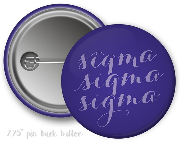 TriSigma Sigma Sigma Sigma Script Button