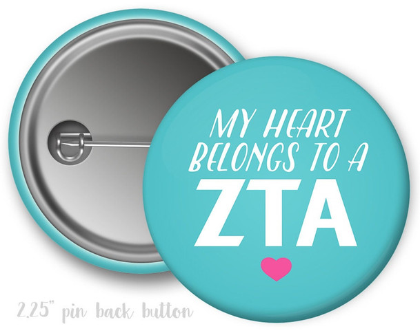 ZTA Zeta Tau Alpha Boyfriend Button